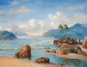 Benedito Calixto Canto de praia oil painting reproduction